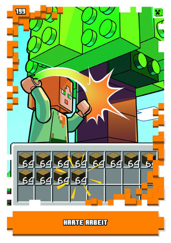 Minecraft Trading Card Collection (German) Series 1 - # 199 Harte Arbeit