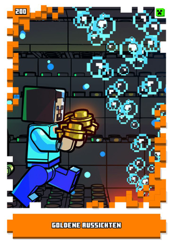 Minecraft Trading Card Collection (German) Series 1 - # 200 Goldene Aussichten