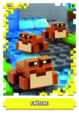 Minecraft Trading Card Collection (German) Series 1 - # 218 Frösche