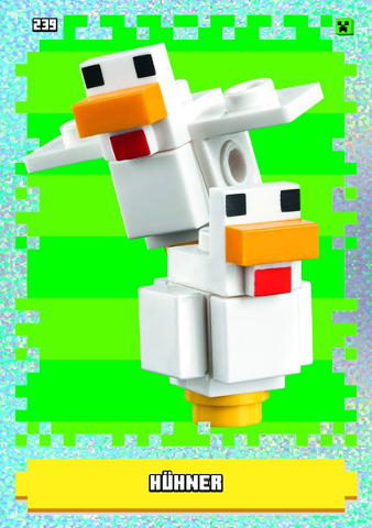 Minecraft Trading Card Collection (German) Series 1 - # 239 Hühner