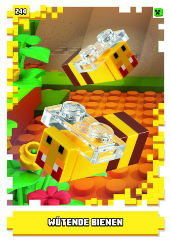Minecraft Trading Card Collection (German) Series 1 - # 244 Wütende Bienen