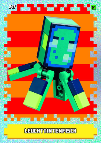 Minecraft Trading Card Collection (German) Series 1 - # 247 Leuchttintenfisch