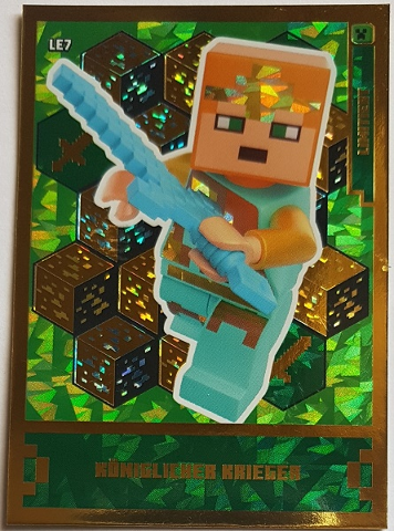 Minecraft Trading Card Collection (German) Series 1 - # LE7 Königlicher Krieger Limited Edition