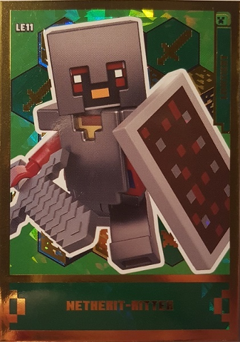 Minecraft Trading Card Collection (German) Series 1 - # LE11 Netherit-Ritter Limited Edition