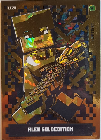 Minecraft Trading Card Collection (German) Series 1 - # LE20 Alex Goldedition Limited Edition