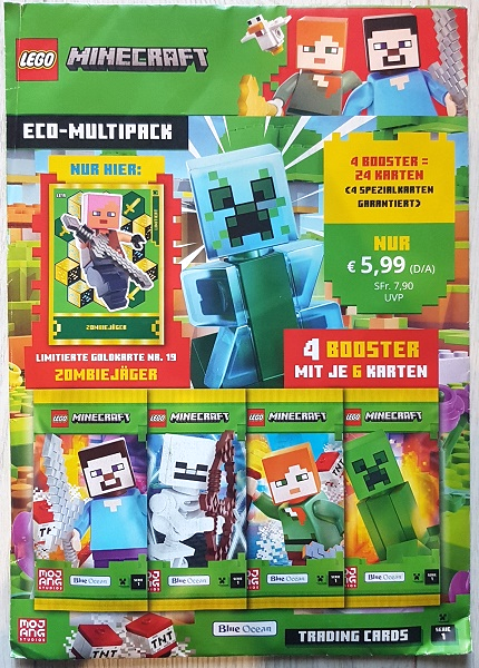 Minecraft Trading Card Collection (German) Series 1 - Eco-multipack (with # LE19 Zombiejäger Limited Edition)