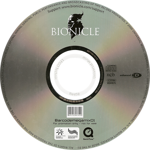 BIONICLE Promotional Nesquik CD-ROM (Barcodemegamix01)