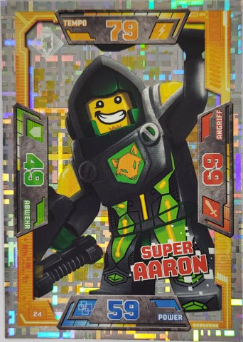 NEXO KNIGHTS Trading Card Game (German) Series 1 - # 24 Super Aaron