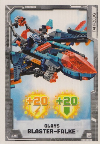 NEXO KNIGHTS Trading Card Game (German) Series 2 - #135 Clays Blaster-Falke