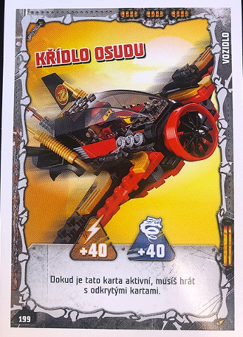 NINJAGO Trading Card Game (Czech) Series 2 - # 199 Křídlo osudu
