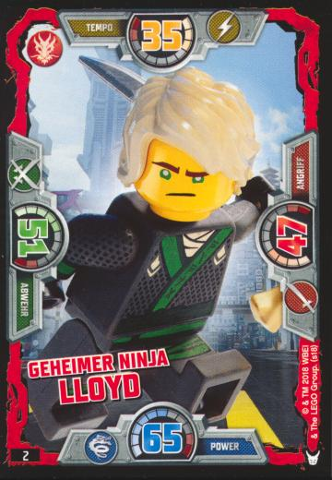 NINJAGO Trading Card Game (German) Series 3 - # 2 Geheimer Ninja Lloyd
