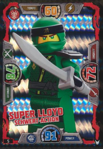 NINJAGO Trading Card Game (German) Series 3 - # 5 Super Lloyd Schwert-Action