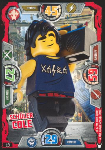 NINJAGO Trading Card Game (German) Series 3 - # 19 Schüler Cole