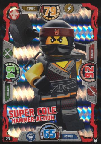 NINJAGO Trading Card Game (German) Series 3 - # 23 Super Cole Hammer-Action