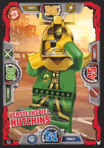 NINJAGO Trading Card Game (German) Series 3 - # 51 Versteckspiel Hutchins