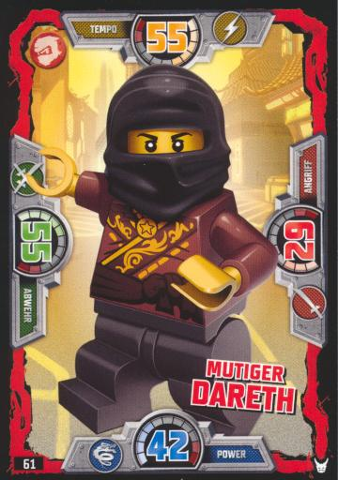 NINJAGO Trading Card Game (German) Series 3 - # 61 Mutiger Dareth