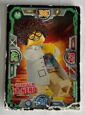 NINJAGO Trading Card Game (German) Series 3 - # 81 Lockiger IT-Nerd
