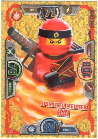 NINJAGO Trading Card Game (German) Series 3 - # LE2 Spinjitzu Meister Kai