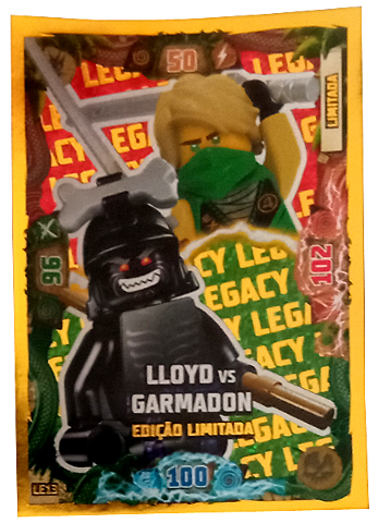 NINJAGO Trading Card Game (Portuguese) Series 3 - # LE13 Lloyd vs Garmadon Edição Limitada