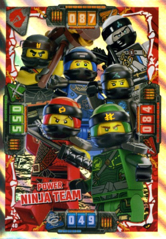 NINJAGO Trading Card Game (German) Series 4 - # 40 Power Ninja Team