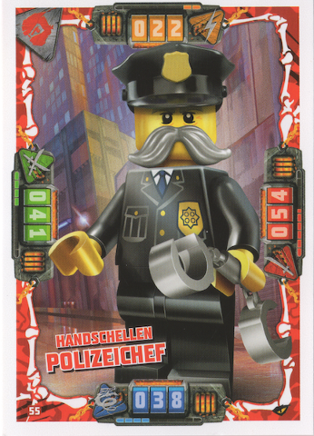 NINJAGO Trading Card Game (German) Series 4 - # 55 Handschellen Polizeichef