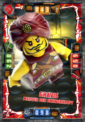 NINJAGO Trading Card Game (German) Series 4 - # 68 Gravis Meister der Schwerkraft