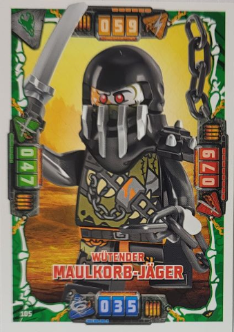 NINJAGO Trading Card Game (German) Series 4 - # 105 Wütender Maulkorb-Jäger