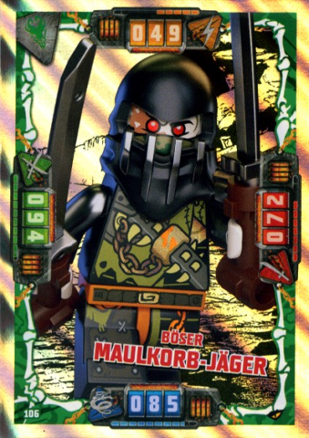 NINJAGO Trading Card Game (German) Series 4 - # 106 Böser Maulkorb-Jäger