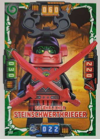 NINJAGO Trading Card Game (German) Series 4 - # 122 Gefährlicher Steinschwertkrieger