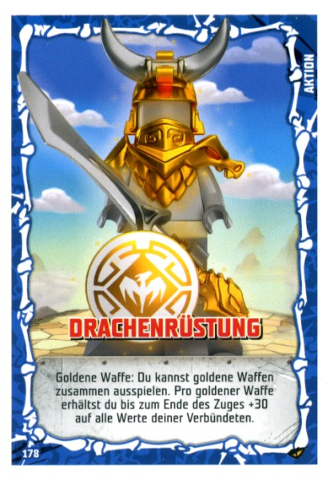 NINJAGO Trading Card Game (German) Series 4 - # 178 Drachenrüstung