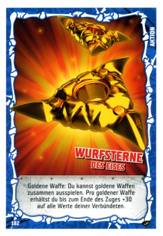 NINJAGO Trading Card Game (German) Series 4 - # 182 Wurfsterne des Eises