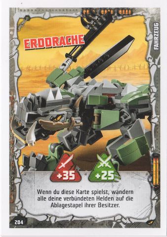 NINJAGO Trading Card Game (German) Series 4 - # 204 Erddrache