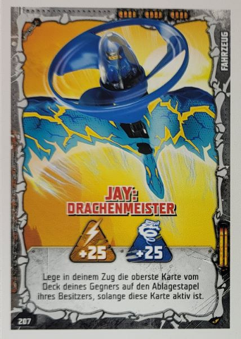 NINJAGO Trading Card Game (German) Series 4 - # 207 Jay: Drachenmeister
