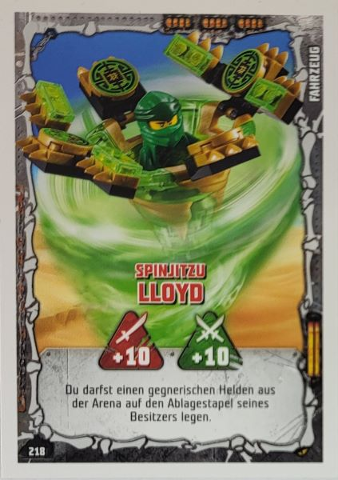 NINJAGO Trading Card Game (German) Series 4 - # 218 Spinjitzu Lloyd