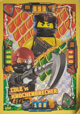 NINJAGO Trading Card Game (German) Series 4 - # LE12 Cole vs Knochenbrecher