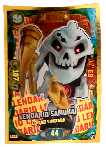 NINJAGO Trading Card Game (Portuguese) Series 4 - # LE19 Lendário Samukai Edição Limitada