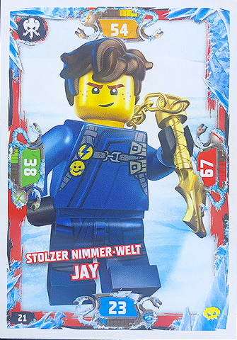 NINJAGO Trading Card Game (German) Series 5 (Next Level) - # 21 Stolzer Nimmer-Welt Jay