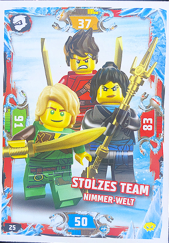 NINJAGO Trading Card Game (German) Series 5 (Next Level) - # 25 Stolzes Team Nimmer-Welt