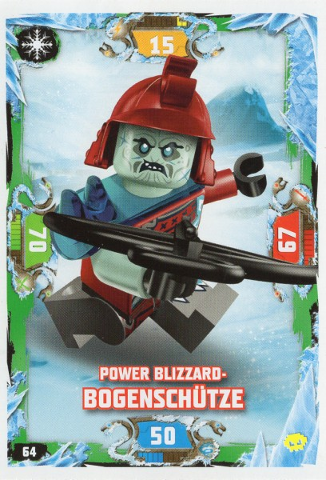 NINJAGO Trading Card Game (German) Series 5 (Next Level) - # 64 Power-Blizzard-Bogenschütze