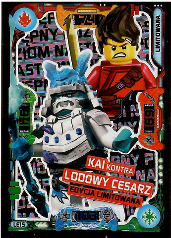 NINJAGO Trading Card Game (Polish) Series 5 (Następny Poziom) - # LE15 Kai kontra Lodowy Cesarz Edycja Limitowana