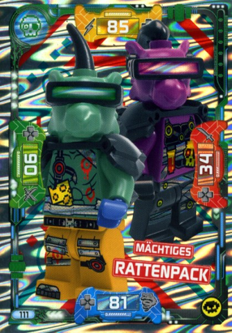 NINJAGO Trading Card Game (German) Series 5 - # 111 Mächtiges Rattenpack