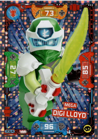 NINJAGO Trading Card Game (German) Series 5 - # XXL4 Mega Digi Lloyd (Oversize XXL)