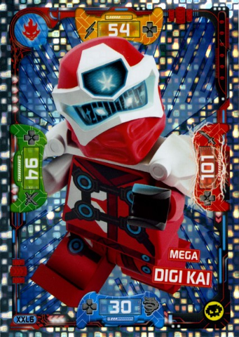 NINJAGO Trading Card Game (German) Series 5 - # XXL6 Mega Digi Kai (Oversize XXL)