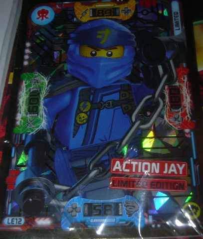 NINJAGO Trading Card Game (English) Series 5 - # LE12 Action Jay Limited Edition