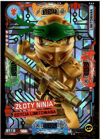 NINJAGO Trading Card Game (Polish) Series 5 - # LE2 Złoty Ninja Edycja Limitowana