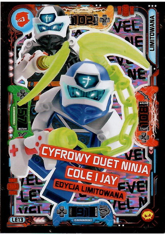 NINJAGO Trading Card Game (Polish) Series 5 - # LE13 Cyfrowy Duet Ninja Cole i Jay Edycja Limitowana