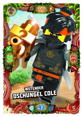 NINJAGO Trading Card Game (German) Series 6 (Next Level) - # 7 Wütender Dschungel Cole