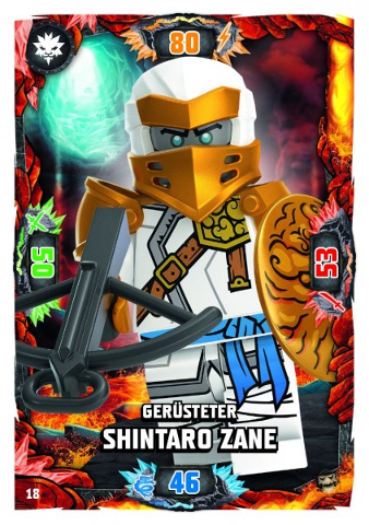 NINJAGO Trading Card Game (German) Series 6 (Next Level) - # 18 Gerüsteter Shintaro Zane
