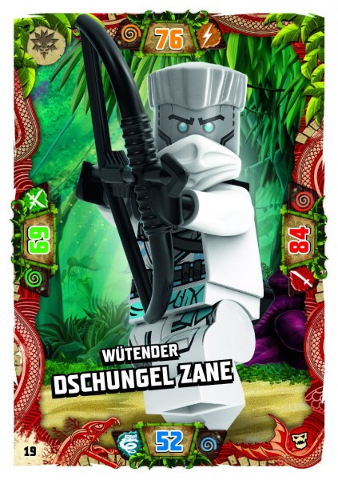 NINJAGO Trading Card Game (German) Series 6 (Next Level) - # 19 Wütender Dschungel Zane
