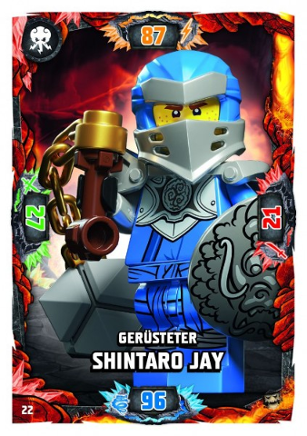 NINJAGO Trading Card Game (German) Series 6 (Next Level) - # 22 Gerüsteter Shintaro Jay